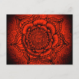 Red Mandala Vykort