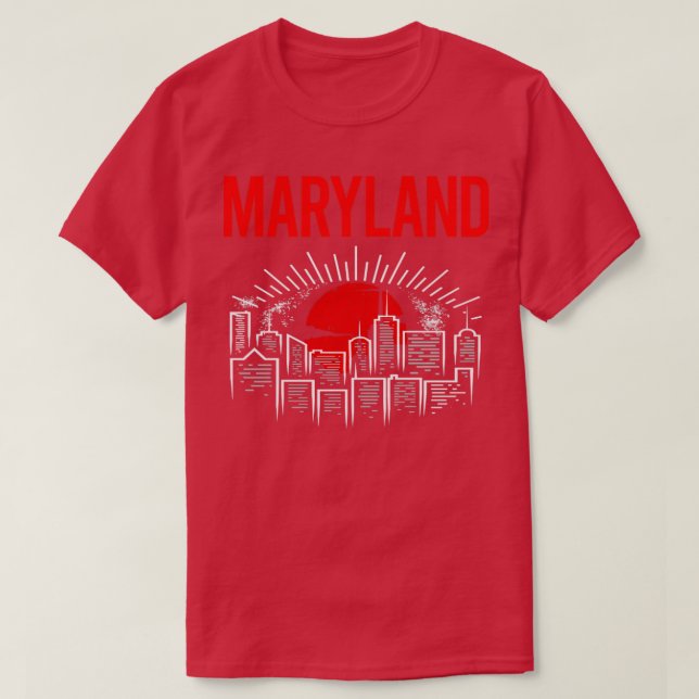 Red Måne Maryland T Shirt (Design framsida)