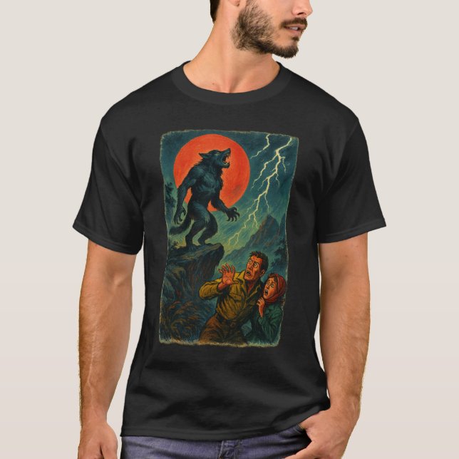 Red Måne Roar - Werevarv vs. Adventurers T Shirt (Framsida)