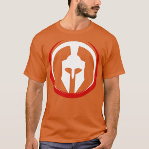Red måne Spartan Symbol T Shirt
