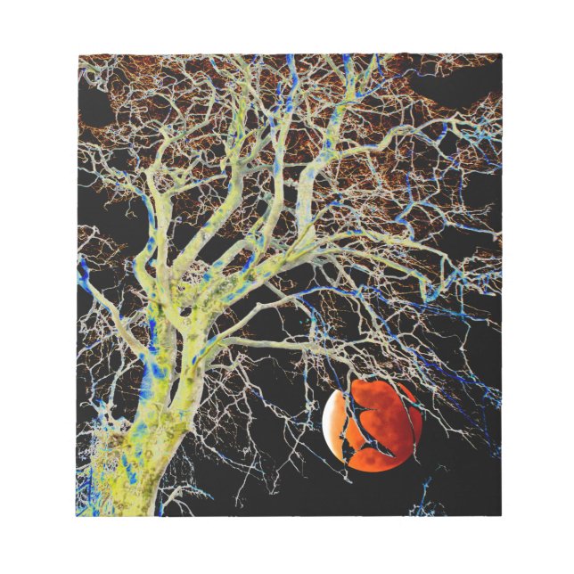 Red Måne Stigning Anteckningsblock (Framsida)