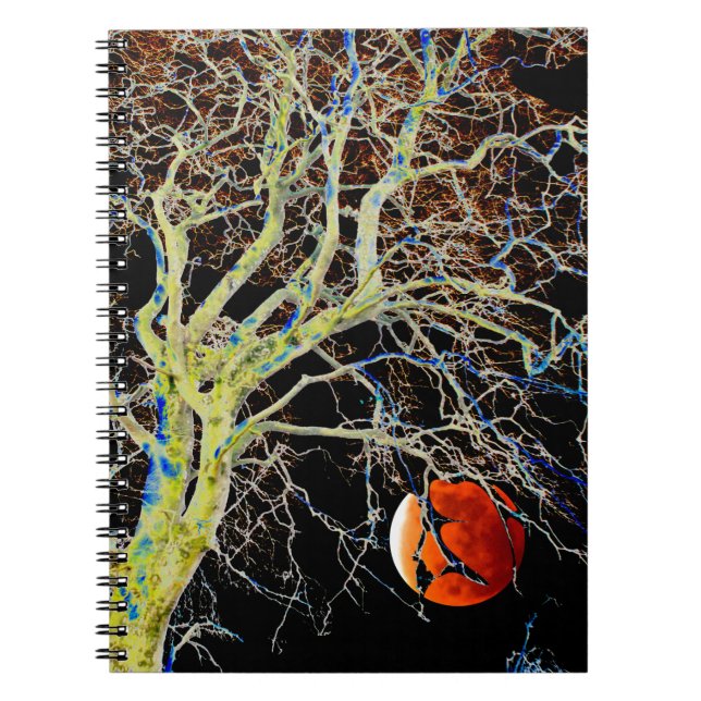 Red Måne Stigning Anteckningsbok (Framsidan)