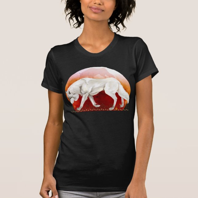 *Red månevarg T-shirt (Framsida)