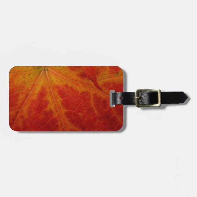 Red Maple Abstrakt Löv - höstfoto Bagagebricka (Horisontell Framsida)