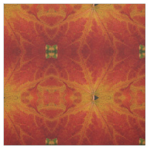 Red Maple Abstrakt Löv - höstfoto Tyg