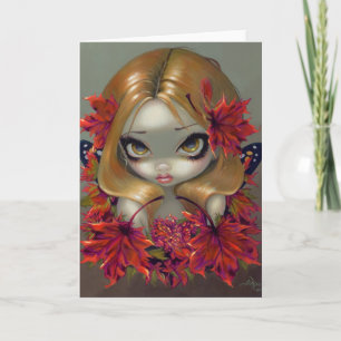 "Red Maple Fairy"-gratulationskort Kort