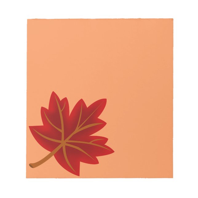 Red Maple Löv Anteckningsblock (Framsida)