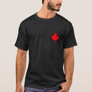 Red Maple Löv Flagga i Kanadas Coola Kanadas Flagg T Shirt