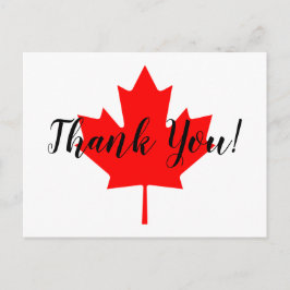 Red Maple Löv Tack Vykort