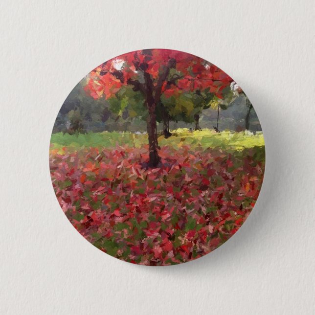 Red Maple Träd Knapp (Framsida)