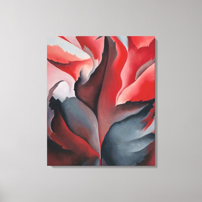 Red Maple vid Sjö George | Georgia O'Keeffe | Canvastryck (Framsida)