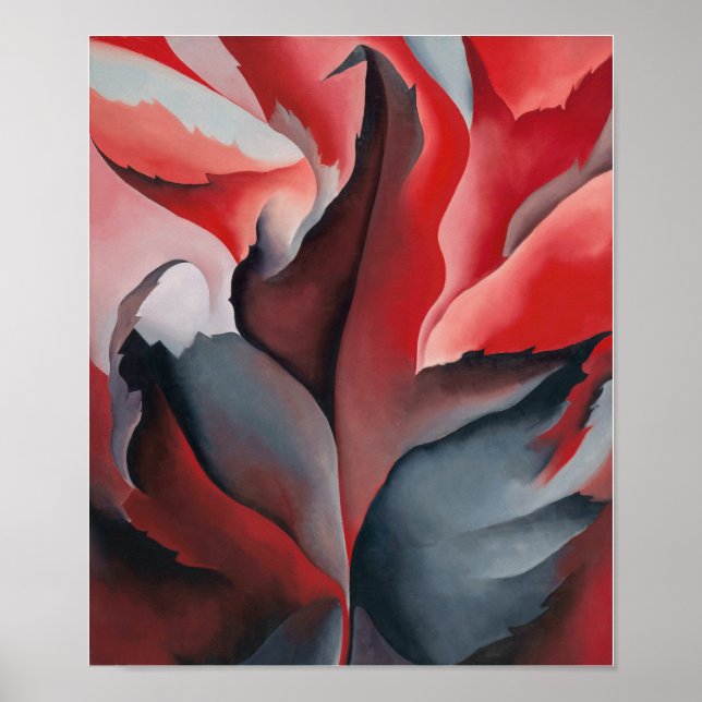 Red Maple vid Sjö George | Georgia O'Keeffe | Poster (Framsidan)