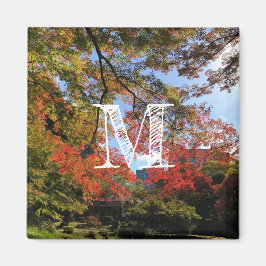 Red Maples på japanska Garden Magnet