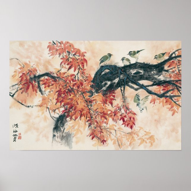 Red Maples Poster (Framsidan)