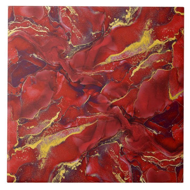 Red Marble Kakelplatta (Framsidan)