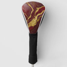Red Marble Mönster med Guld