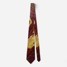 Red Marble Mönster med Guld