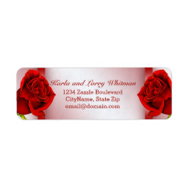 Red Marble och Ro Returadress Etikett