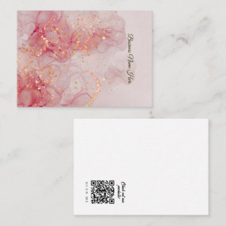 Red Marble Store Earring Display Card Visitkort