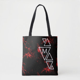 Red Marble TS Monogram Tygkasse
