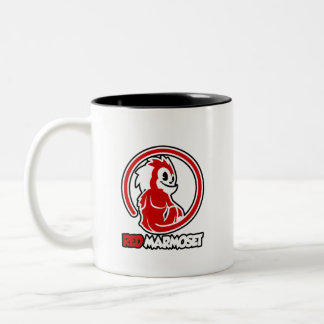 Red Marmoset Logotyp Två-Tonad Mugg
