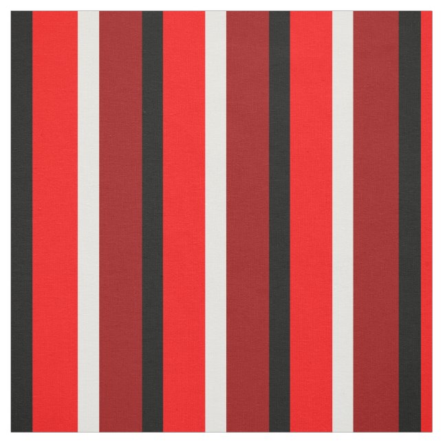 Red Maroon Rand Mönster Design Tyg (Provkarta)