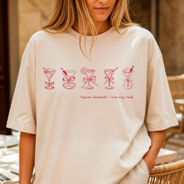 Red Martini Bachelorette Beach Cover-Up eller Ssov T Shirt