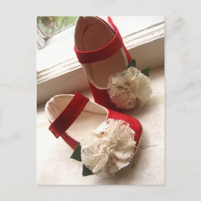 Red Mary Janes vycard Vykort (Framsida)