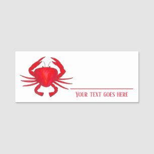Red Maryland Crab Seafood Shack Restaurant Namnbricka