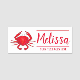Red Maryland Crab Seafood Shack Restaurant Namnbricka