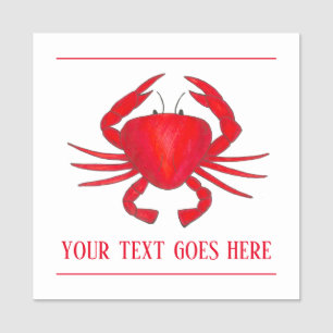 Red Maryland Crab Seafood Shack Restaurant Namnbricka