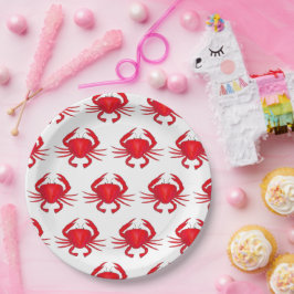 Red Maryland Hard Snäcka Crab Beach Ocean Seafood