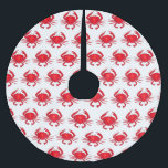 Red Maryland Hardshell Crab Crustacean Beach Julgransmatta Borstad Polyester<br><div class="desc">Idealisk för helgdag! Julgran-kjolen har en originalmarkörillustration av en röd hård snäcka Marylandkrabba. Denna design finns också tillgänglig för andra produkter. Ser du inte vad du är tittar för? Behöver du hjälp med anpassning? Kontakta Rebecca för att få något designat bara för dig.</div>