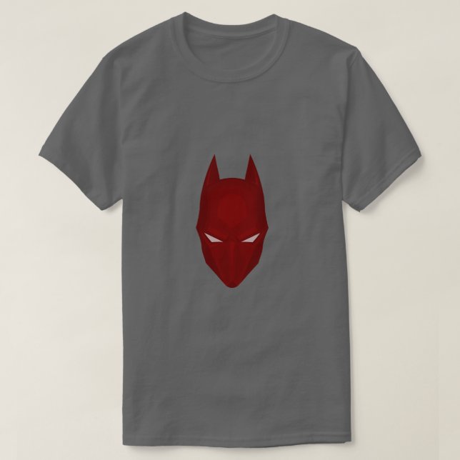 Red Mask T-Shirt – Dark Vigilante Mask Design Gift (Design framsida)