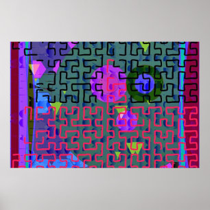 Red Maze Poster