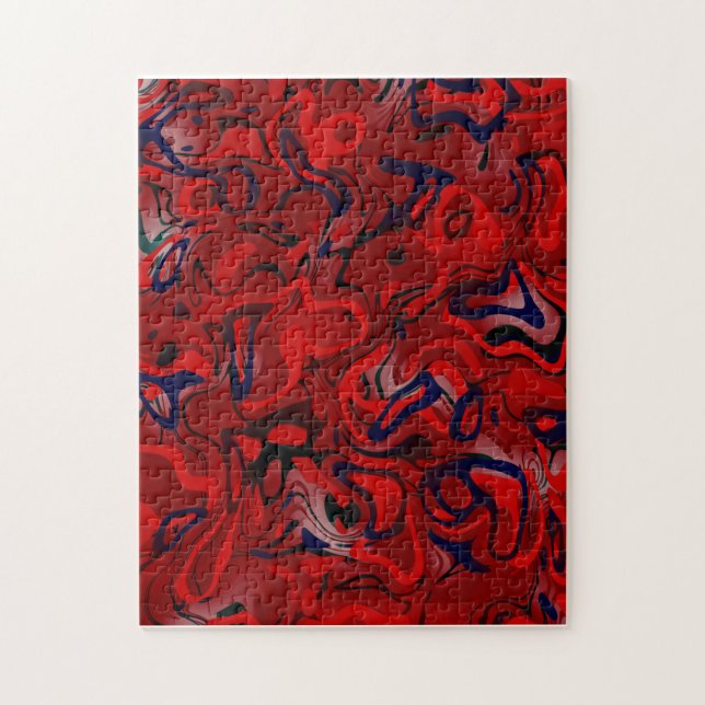 Red Maze Puzzle Pussel (Vertikal)