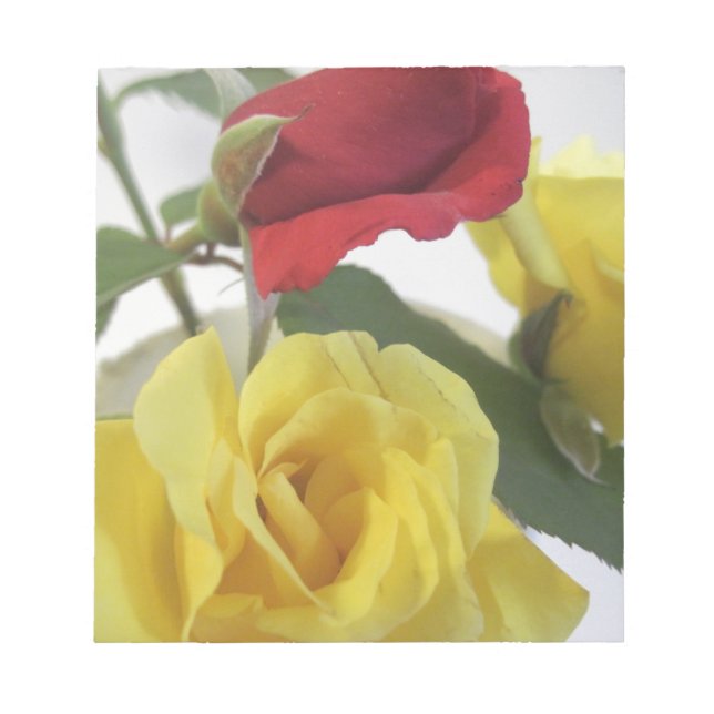 Red Md Gul ros Anteckningsblock (Framsida)