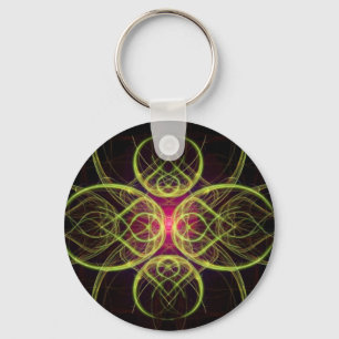Red Medallion by Alexandra Cook aka Linandara Nyckelring