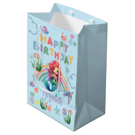 Red Mermaid Gift Bag in Blue