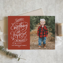Red Merry Allt och Lycklig Alltid Photo