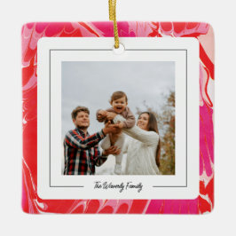 Red Merry Marble Ornament