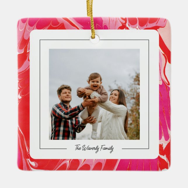 Red Merry Marble Ornament (Framsida)