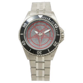 Red Metall Baphomet Watch Armbandsur