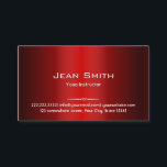 Red Metall Yoga instruktör Affärskort Visitkort<br><div class="desc">Röda Metall Yoga-Affärskortet.</div>