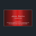 Red Metall Yoga instruktör Affärskort Visitkort<br><div class="desc">Röda Metall Yoga-Affärskortet.</div>