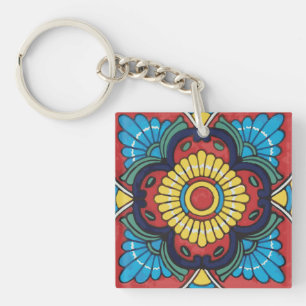 Red Mexican Talavera Tile pottery