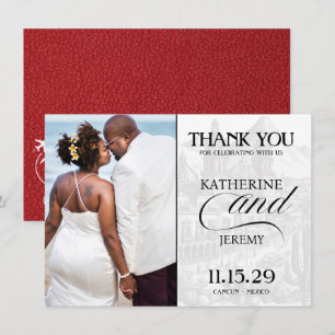 Red Mexico Passport Tack Kort