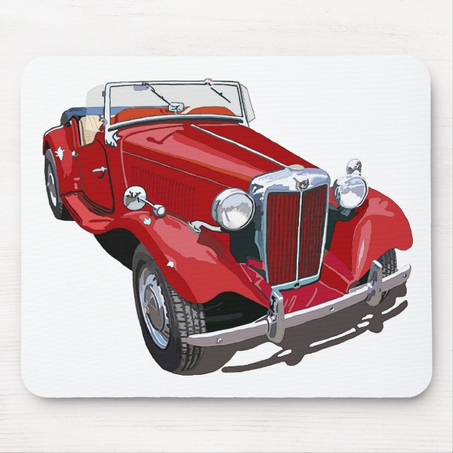 Red MG TD Musmatta (Framsidan)