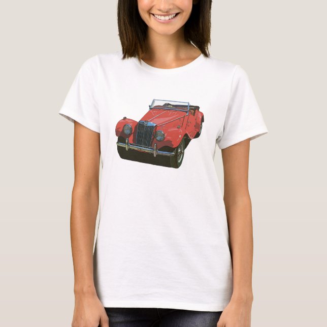 Red MG TF Tee Shirt (Framsida)