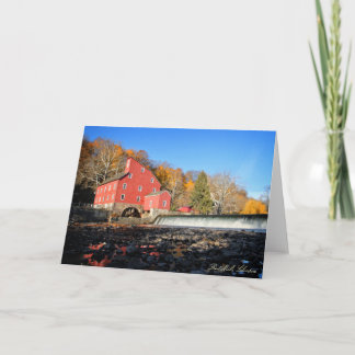 Red Mill, Clinton, New jersey - 5x7-hälsningskort Kort